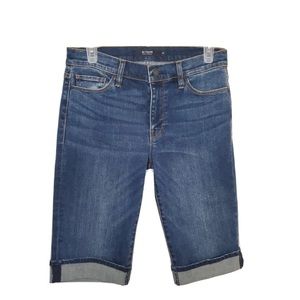 Hudson Jeans Women's Dark Blue Denim Bermuda Shorts